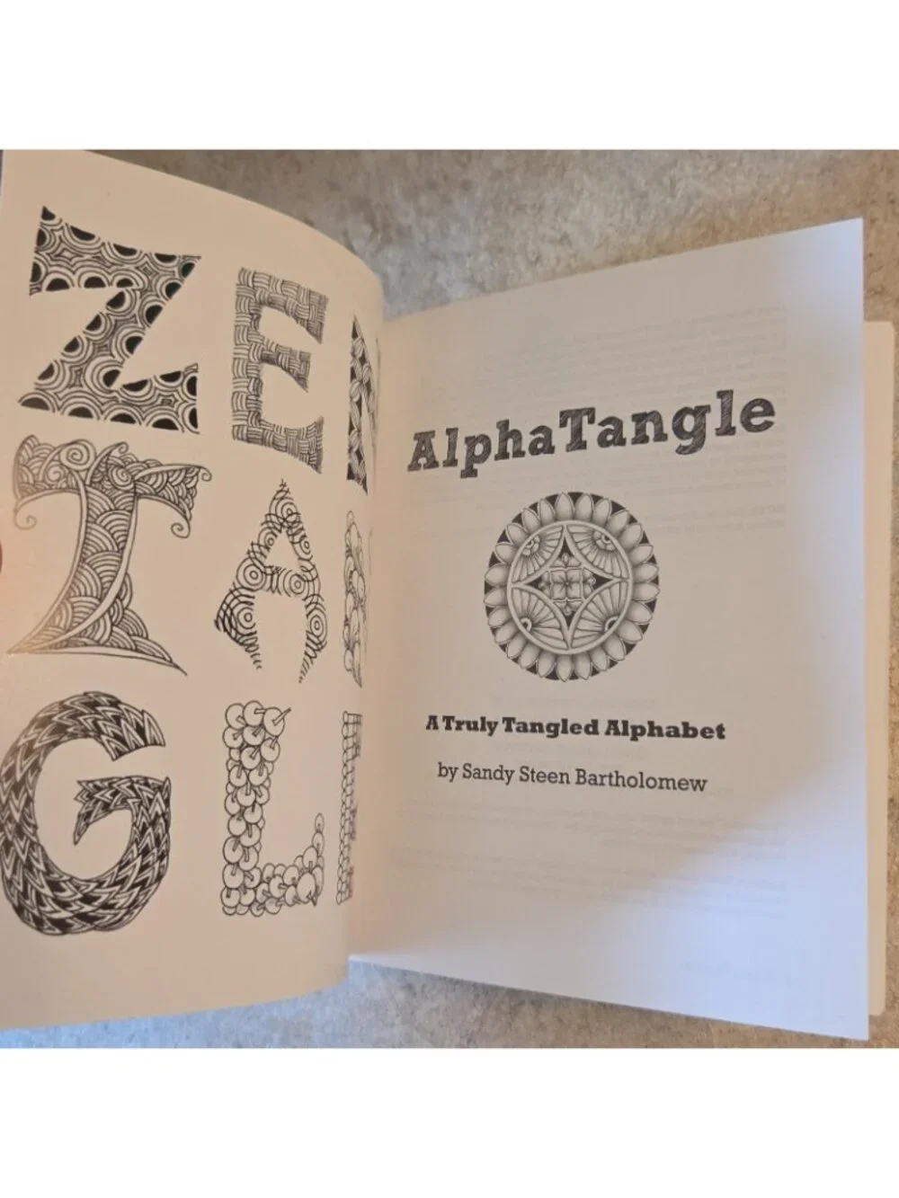 Alphatangle A Truly Tangled Alphabet Zentangle Inspiration by Sandy Bartholomew